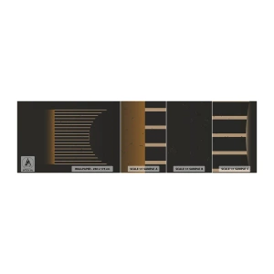 Fotobehang Monster Zelfklevend Deluxe Sticker - Verken de duisternis - Abstractie, Deel, Lijn kunst - 100x30 cm