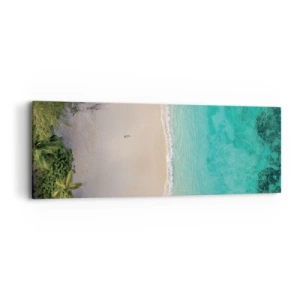 Schilderen op canvas - Paradijsstrand - 90x30 cm