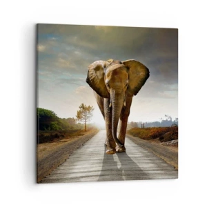 Schilderen op canvas - En helemaal niet in een porseleinen pakhuis - 50x50 cm
