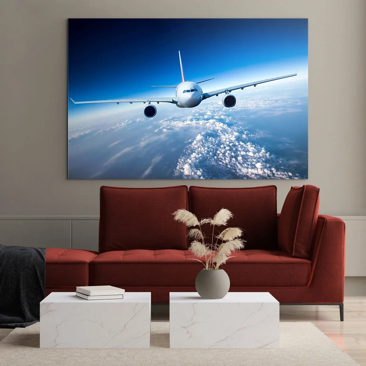 Schilderen op glas - Ik vlieg omdat ik dat wil - 100x70 cm