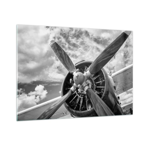 Schilderen op glas - Veroveraar van de lucht - 100x70 cm