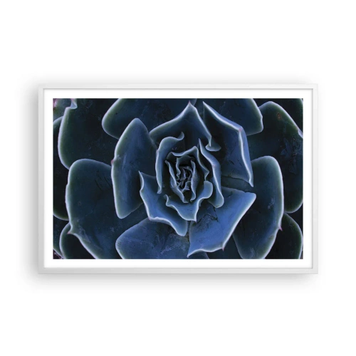 Poster in een witte lijst - Woestijn bloem - 91x61 cm