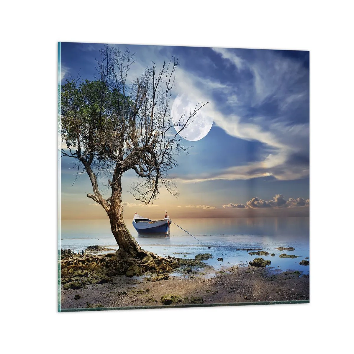 Schilderen op glas - Is dit het einde of het begin? - 70x70 cm