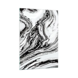 Schilderen op glas - In het begin was er chaos - 50x70 cm