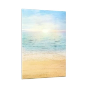 Schilderen op glas - Groot blauw - 50x70 cm
