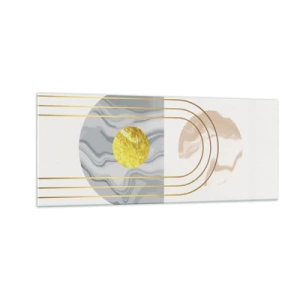 Schilderen op glas - Helderheid en schittering - 100x40 cm