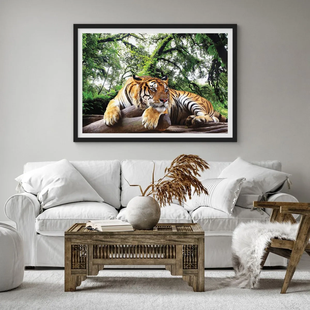 Poster in een zwarte lijst - Met vriendelijke groet - 70x50 cm