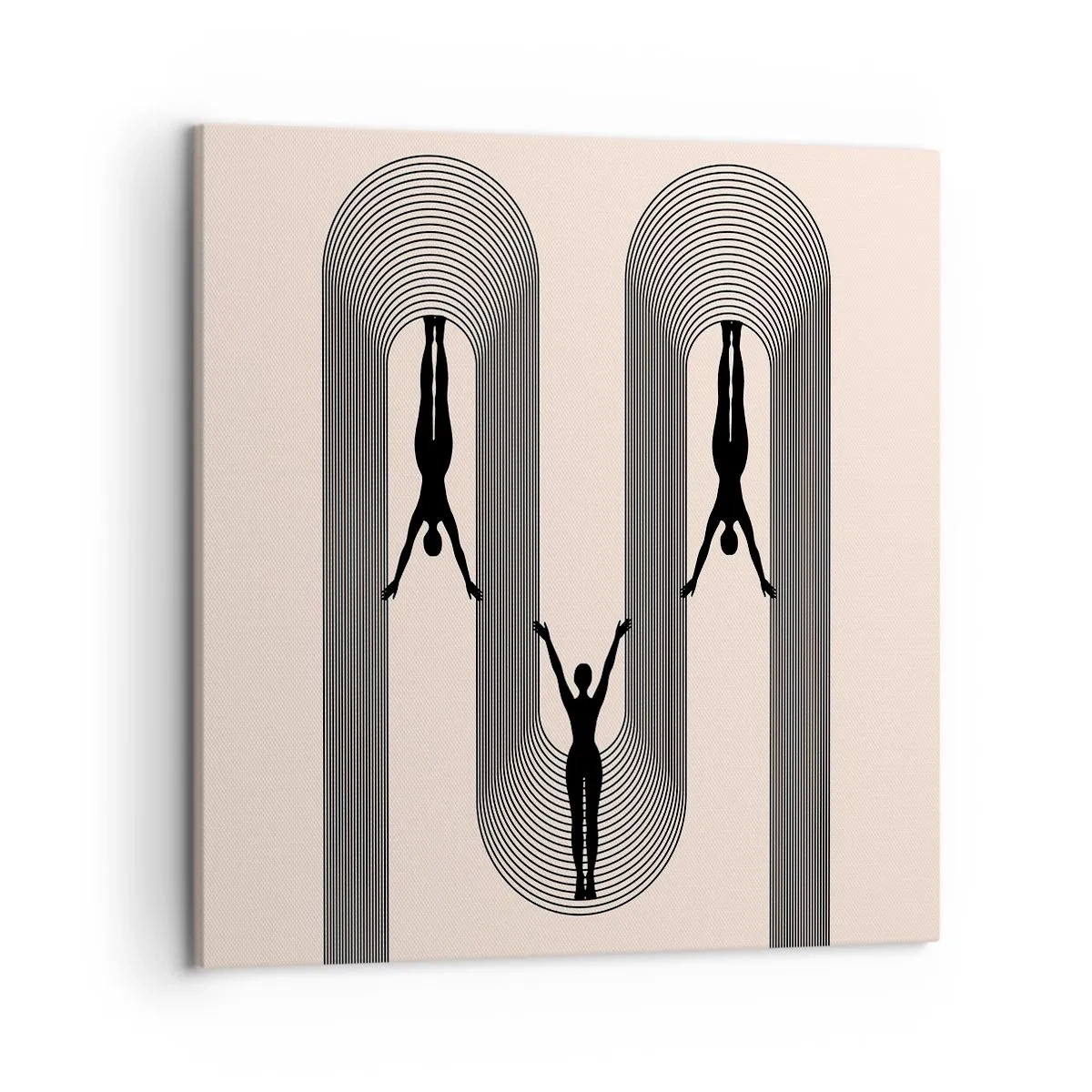 Schilderen op canvas - Op zijn kop - 50x50 cm