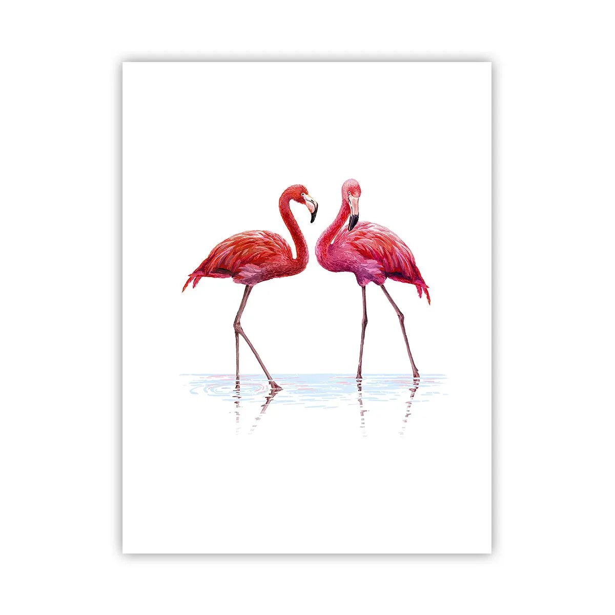 Poster - Roze randez-vous - 30x40 cm