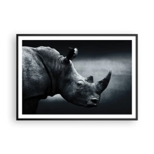 Poster in een zwarte lijst - Rechts profiel - 100x70 cm