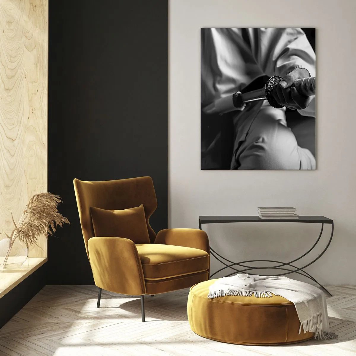 Schilderen op glas - Ziel van een vechter - 80x120 cm