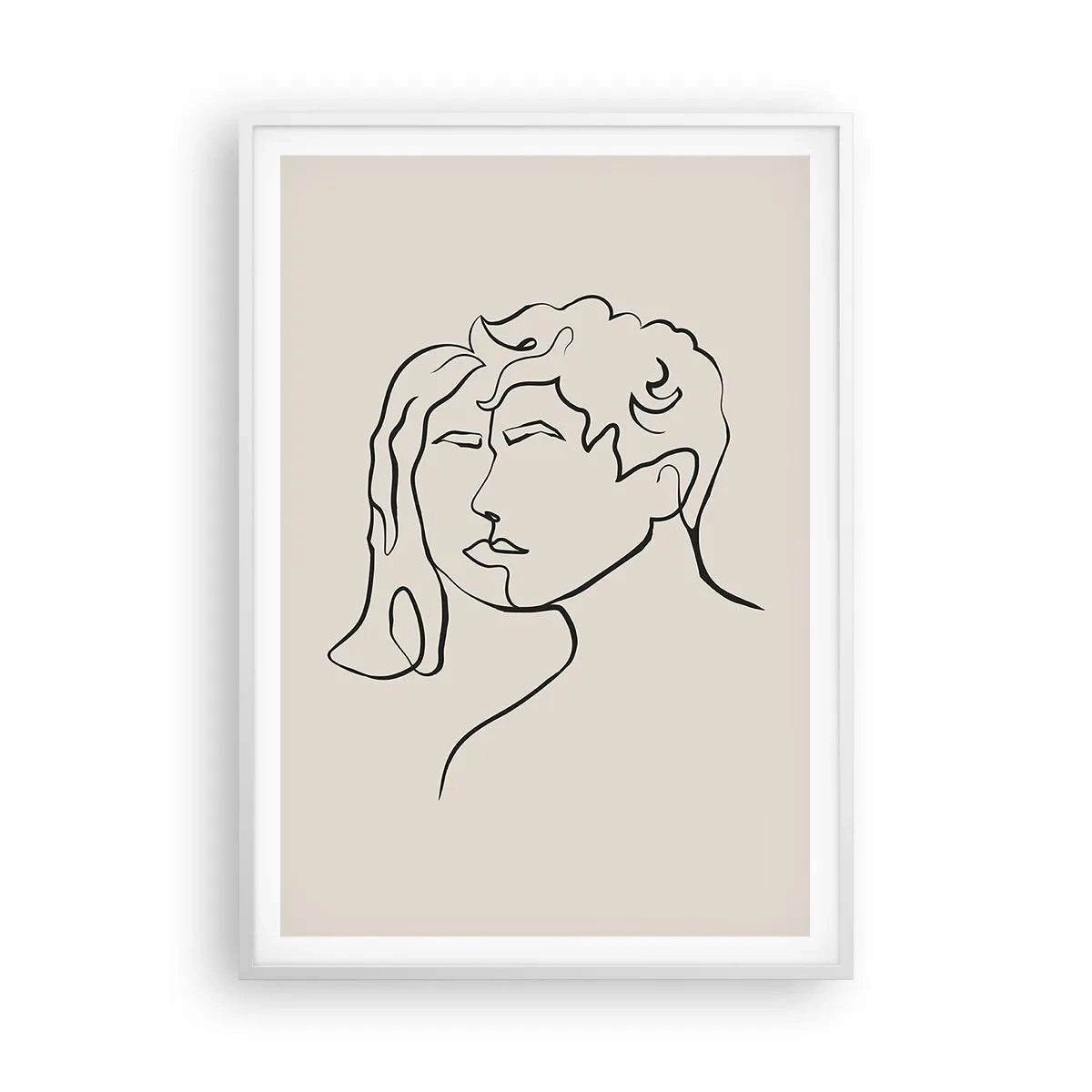 Poster in een witte lijst - En er ontstond eenheid - 70x100 cm