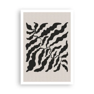 Poster - Natuur van een vierkant - 70x100 cm