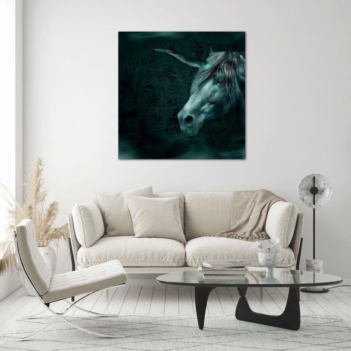 Schilderen op glas - In een sprookjesbos - 40x40 cm