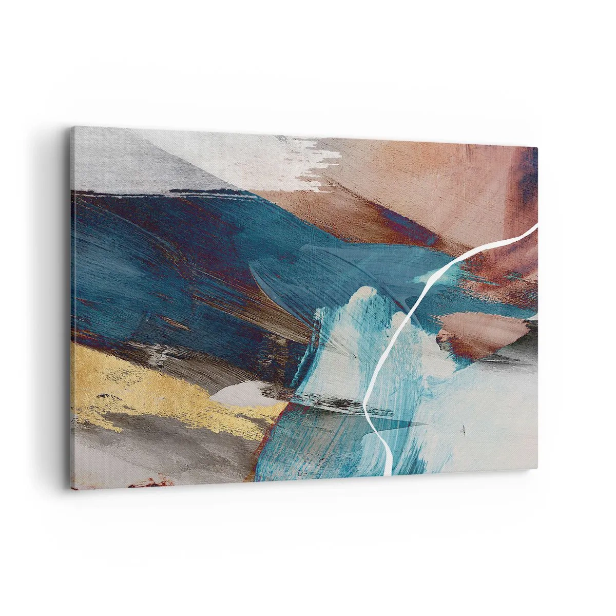 Schilderen op canvas - Met panache en energie - 120x80 cm