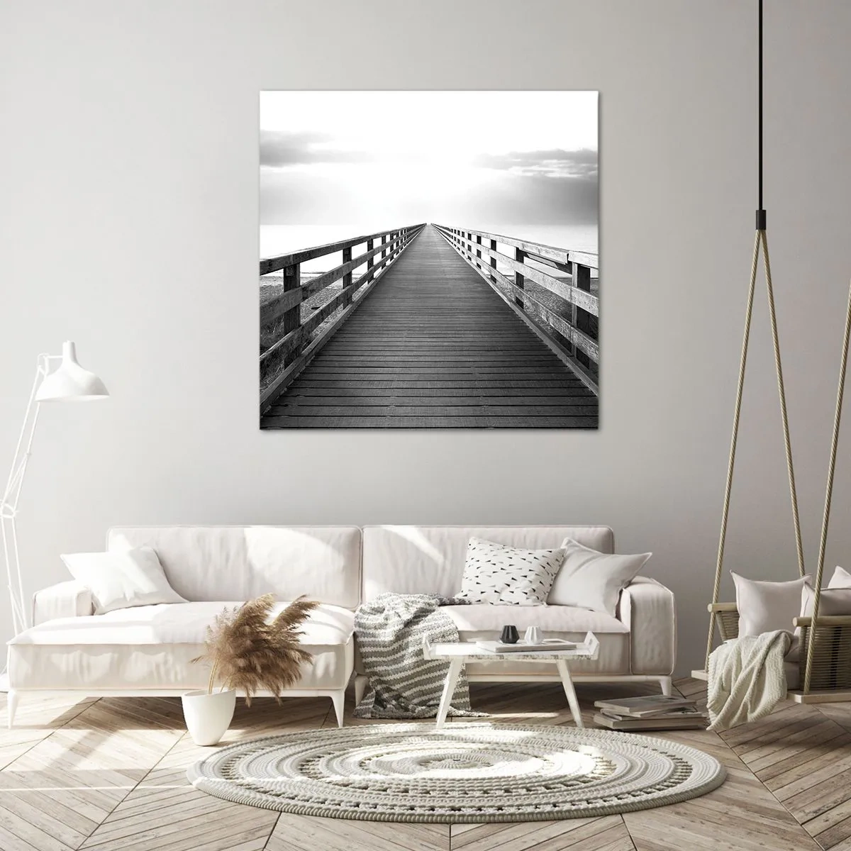 Schilderen op canvas - In de verte ... - 50x50 cm