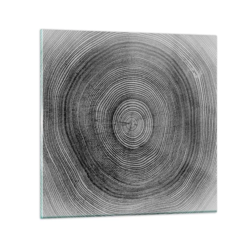 Schilderen op glas - Teken van de tijden - 40x40 cm
