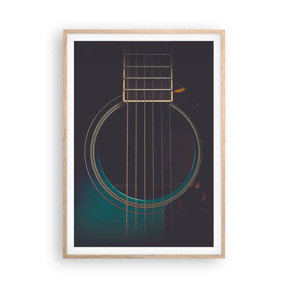 Een poster in een licht eiken lijst - Nog even voordat het klinkt - 70x100 cm