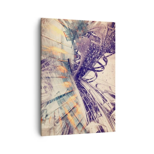 Schilderen op canvas - In grote haast - 50x70 cm