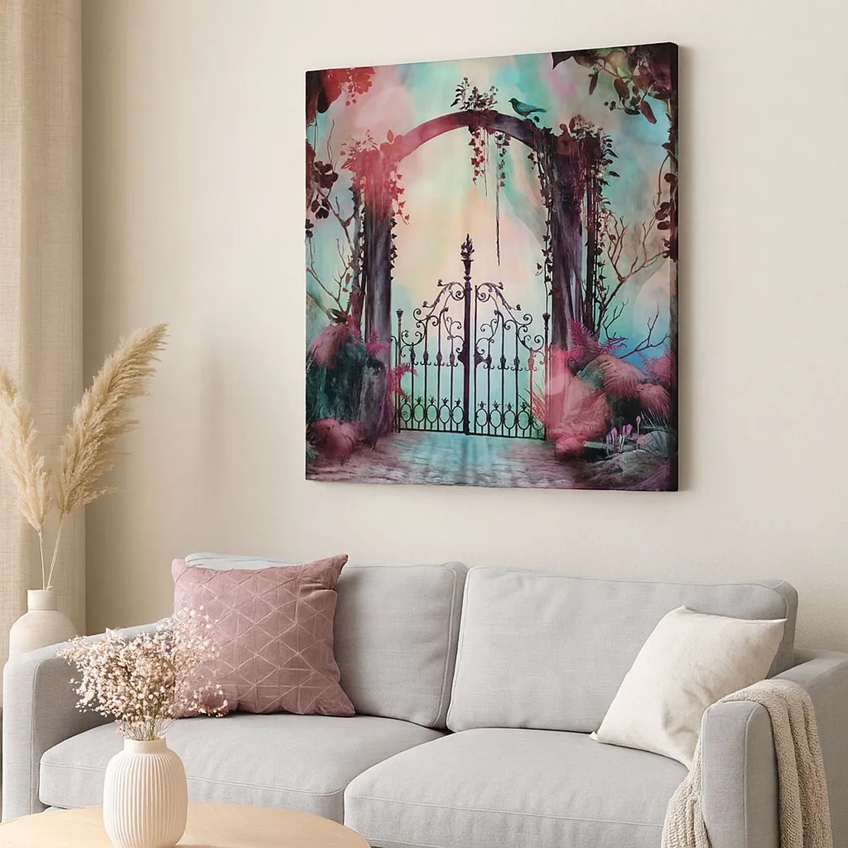 Schilderen op canvas - Geheime Tuin - 30x30 cm