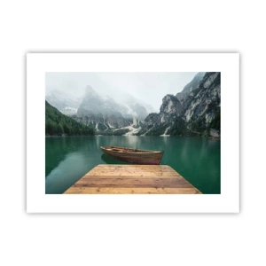 Poster - "En de trotse rotsen van het voorhoofd" - 40x30 cm