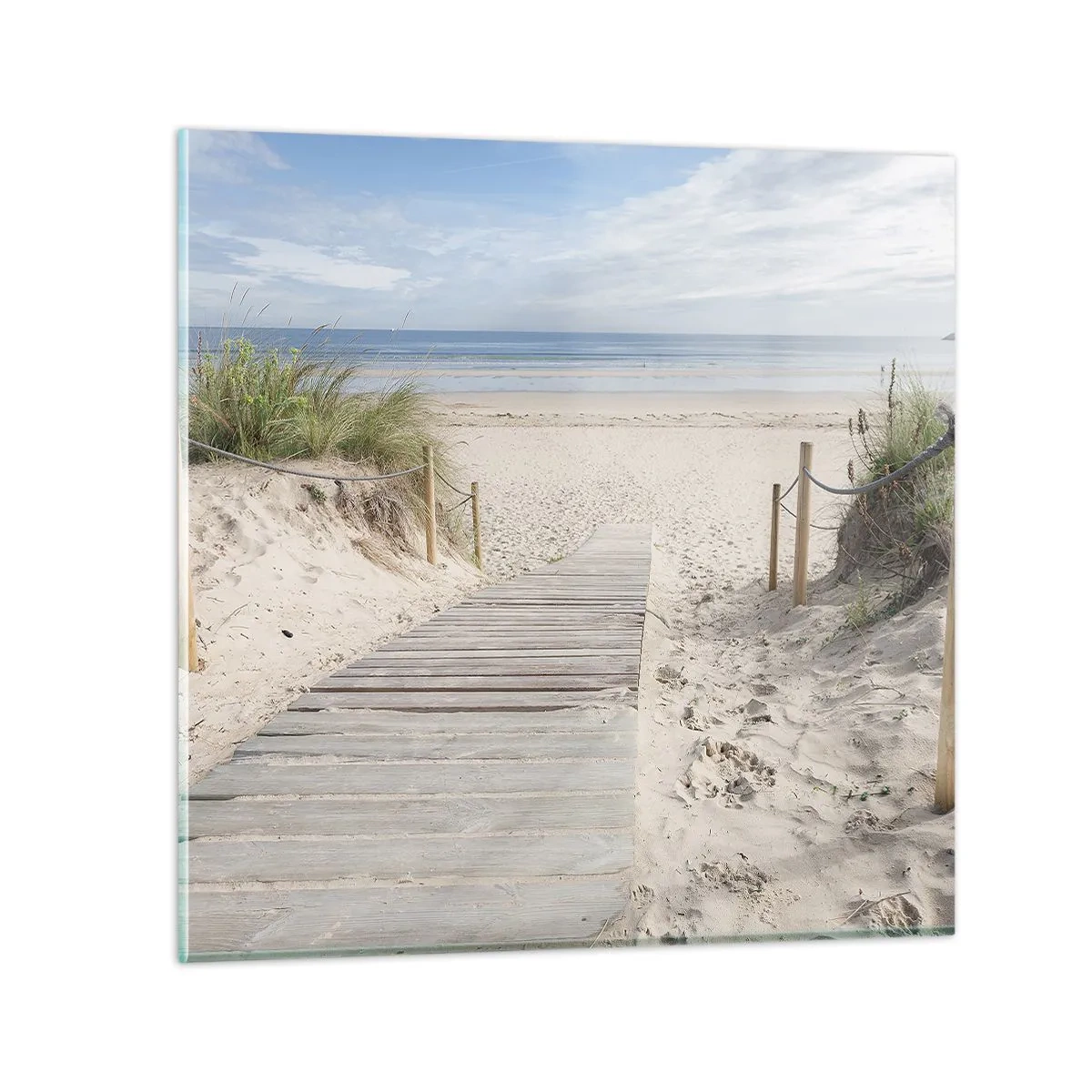 Schilderen op glas - naar de horizon - 40x40 cm