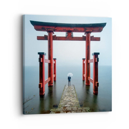 Schilderen op canvas - Japanse mijmering - 30x30 cm
