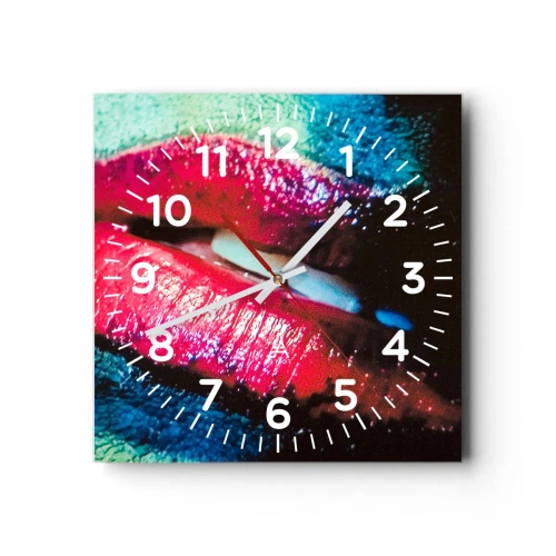 Wandklok - Klok - Sensueel en verontrustend - 30x30 cm