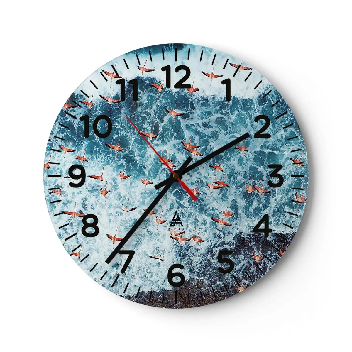 Wandklok - Klok - De kustparade - 40x40 cm
