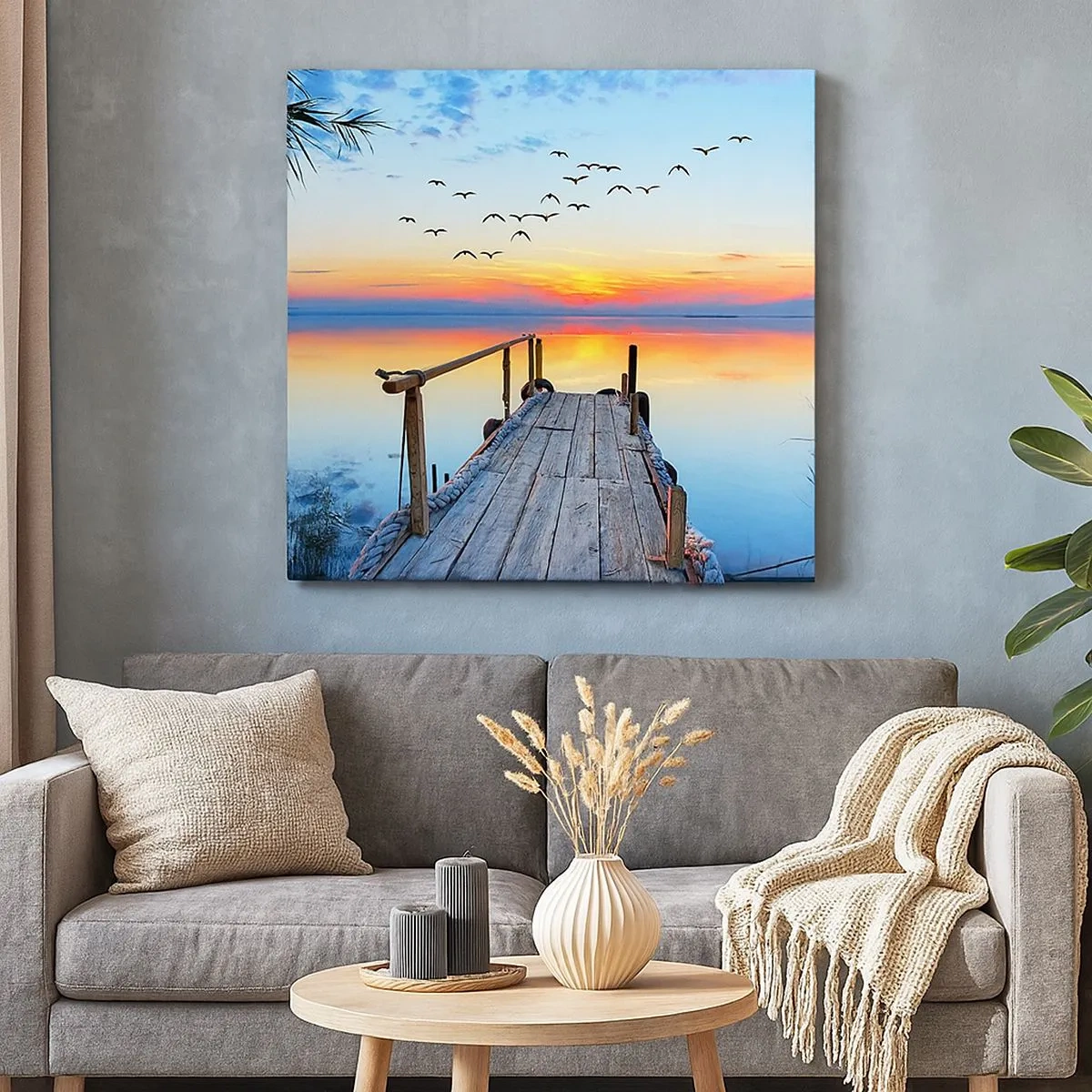 Schilderen op canvas - Het is tijd om terug te gaan... - 30x30 cm