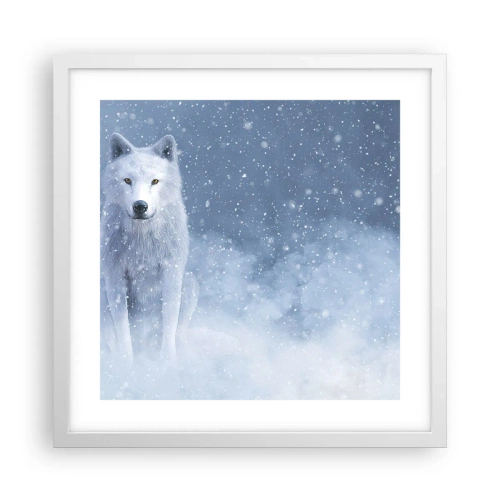 Poster in een witte lijst - In winterse sferen - 40x40 cm