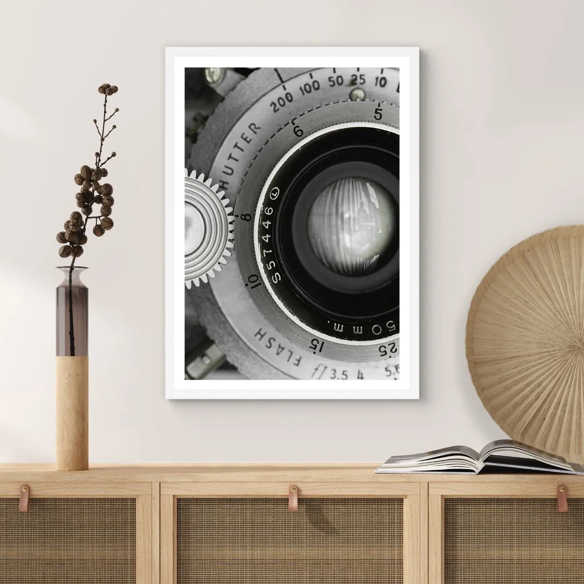 Poster in een witte lijst - Een verhaal over Hollywood - 70x100 cm