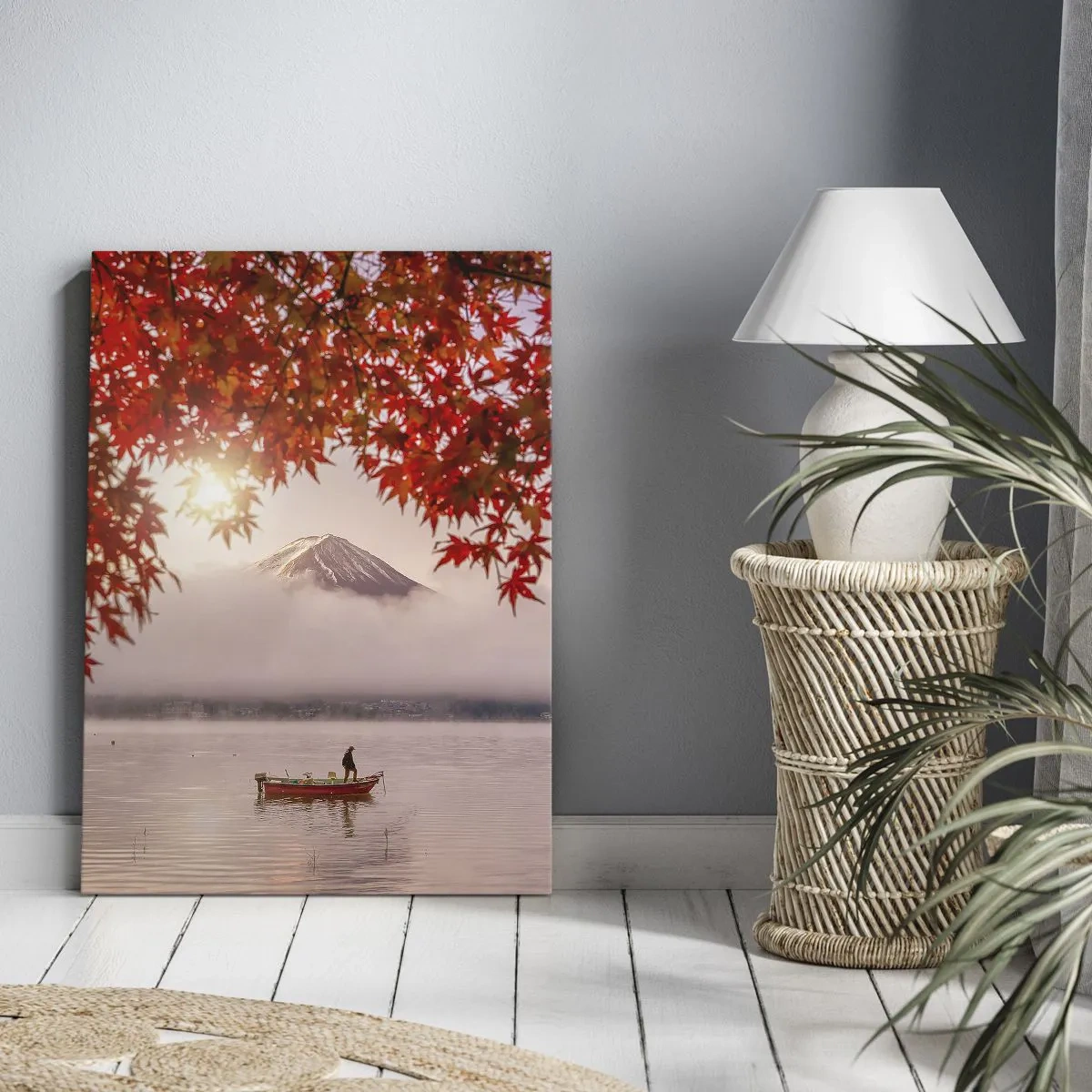 Schilderen op canvas - In het Japanse klimaat - 45x80 cm