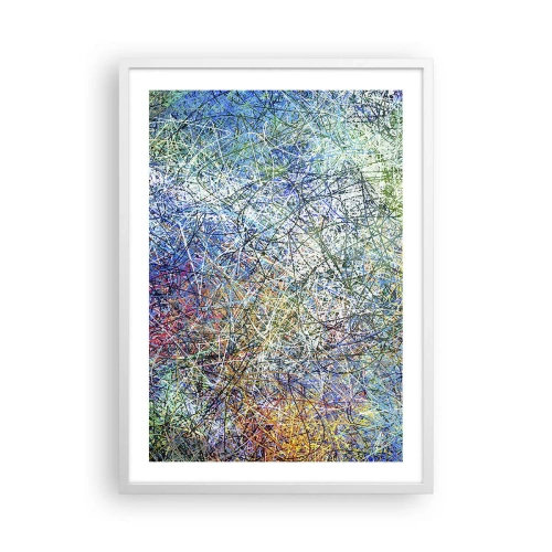 Poster in een witte lijst - Het is niet zo eenvoudig - 50x70 cm