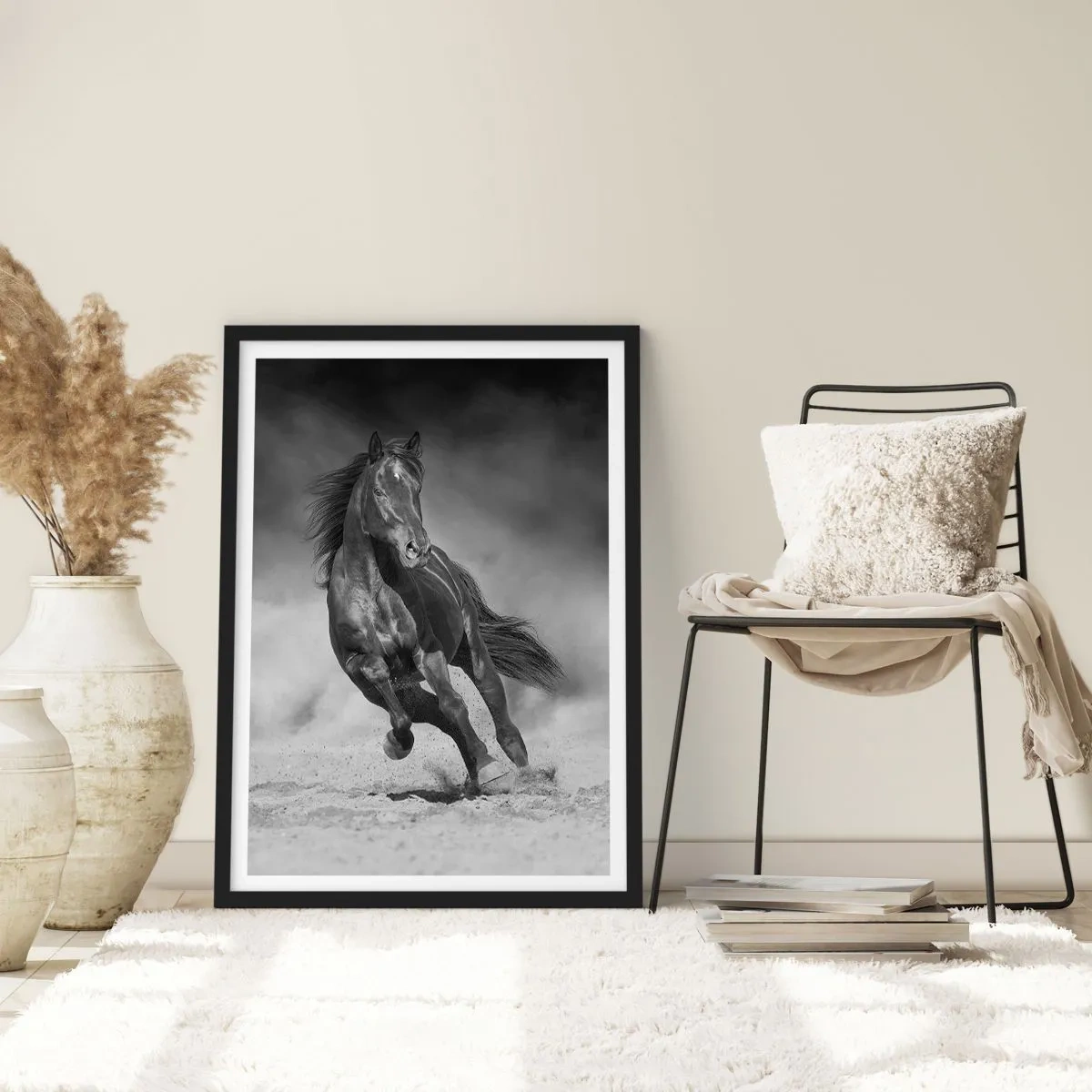 Poster in een zwarte lijst - De emir zelf waardig - 40x50 cm