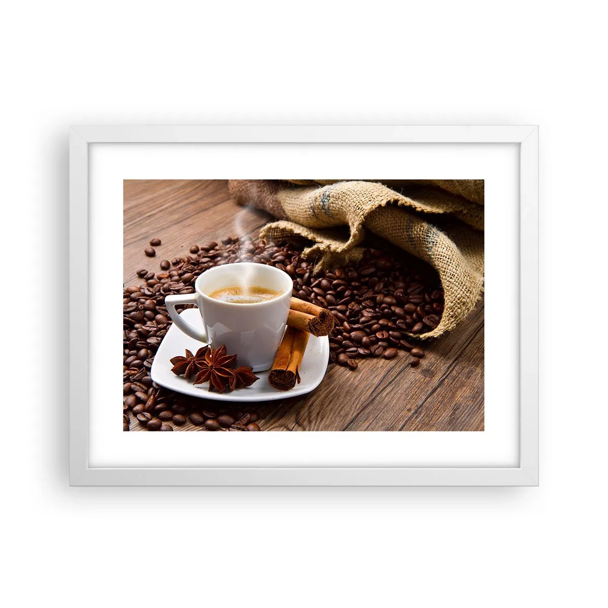 Poster in een witte lijst - Pittige smaak en aroma - 40x30 cm