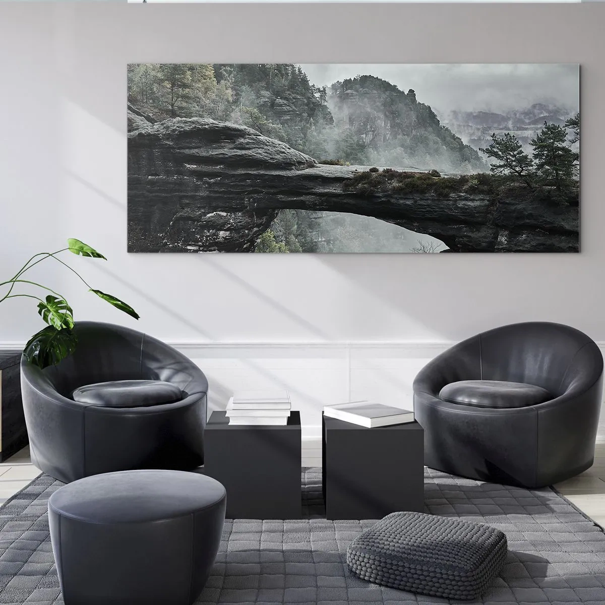 Schilderen op glas - Het avontuur gaat beginnen - 100x40 cm