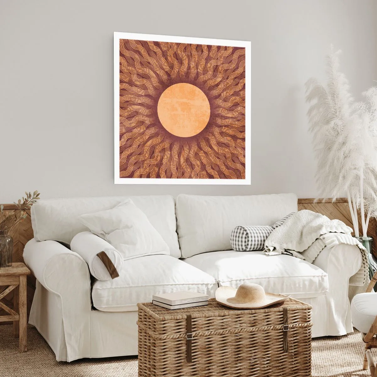 Poster - Zon icoon - 40x40 cm