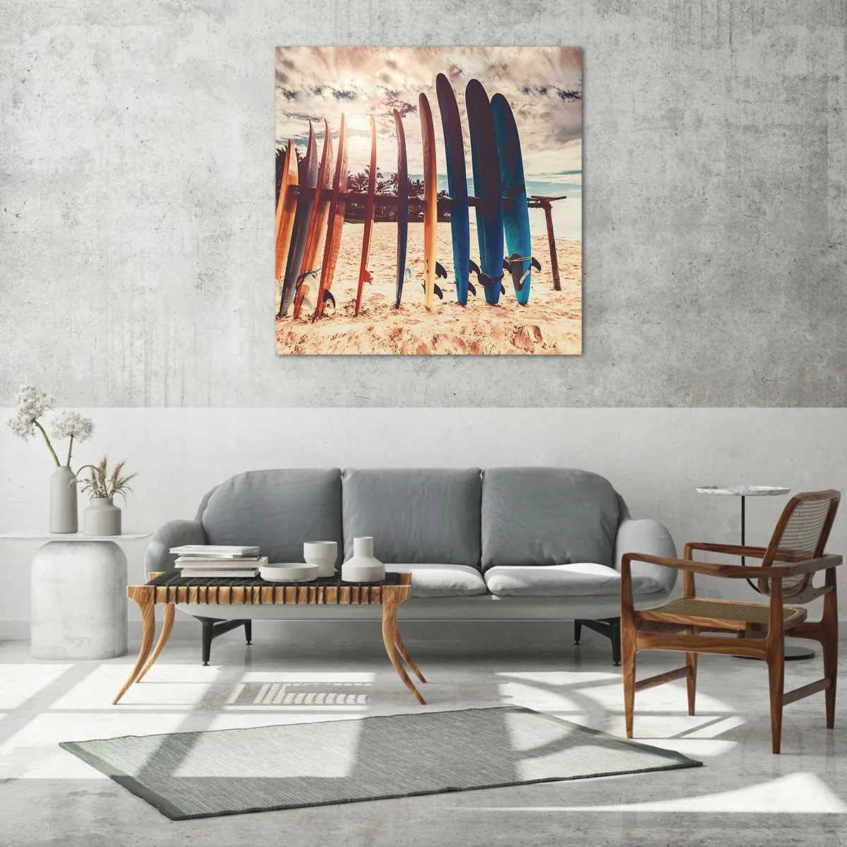 Schilderen op glas - Weltrusten, zie je morgen - 70x70 cm