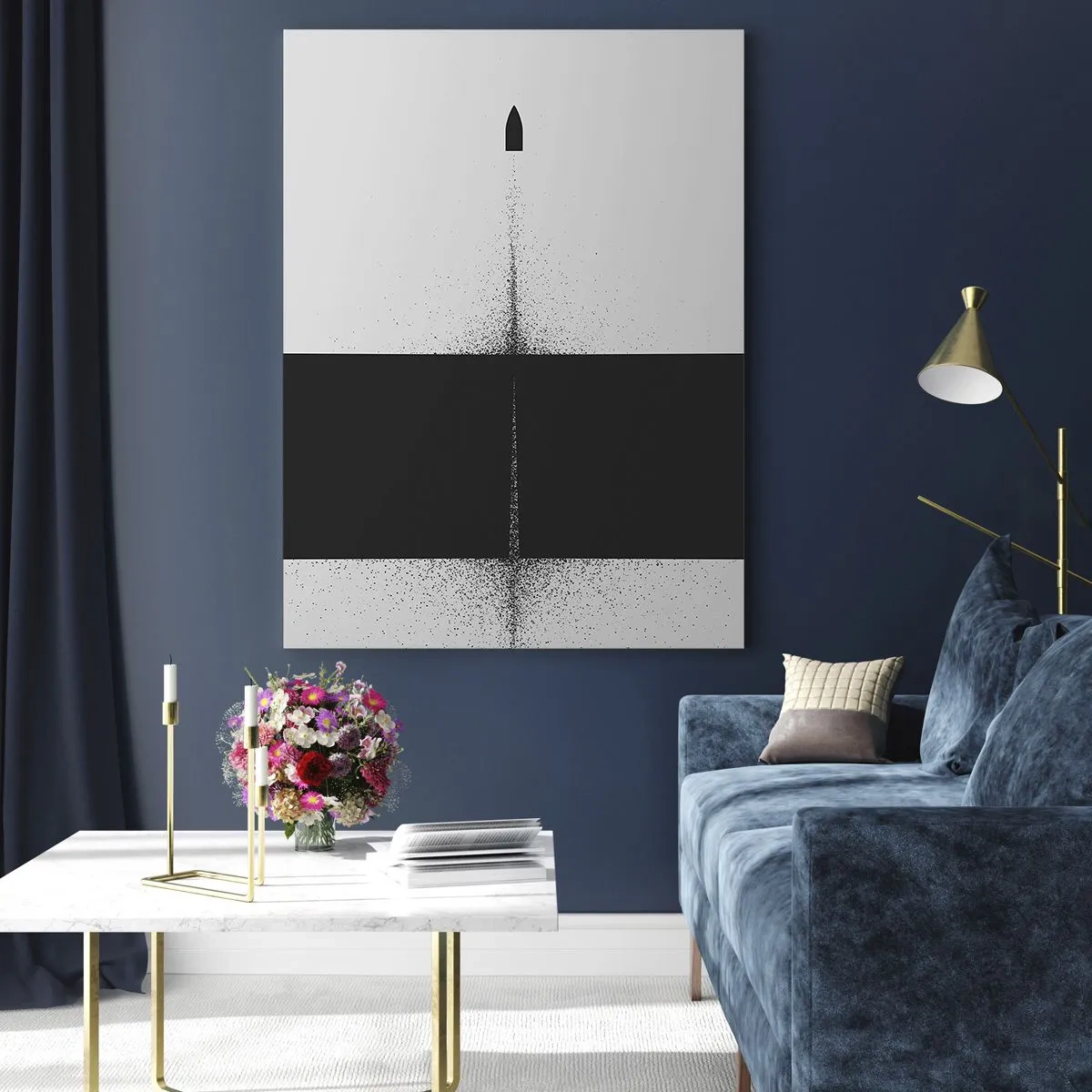 Schilderen op glas - Rechtstreeks naar het doel - 50x70 cm