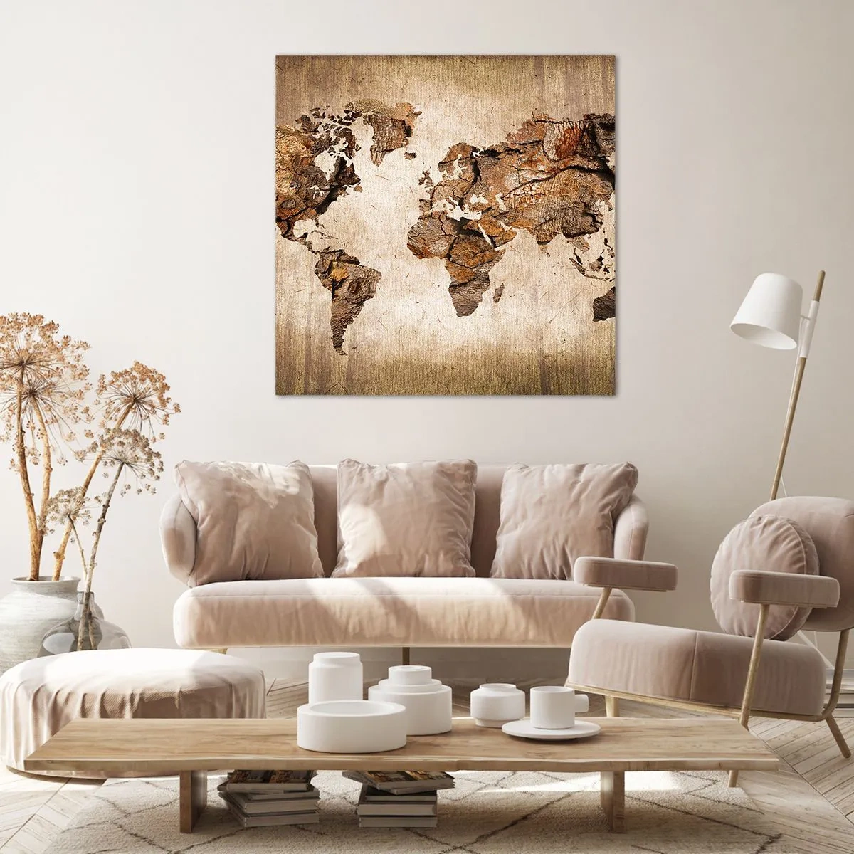 Schilderen op canvas - Ontdekking van de wereld - 30x30 cm