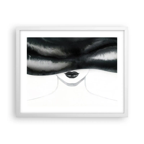 Poster in een witte lijst - Een sensueel mysterie - 50x40 cm