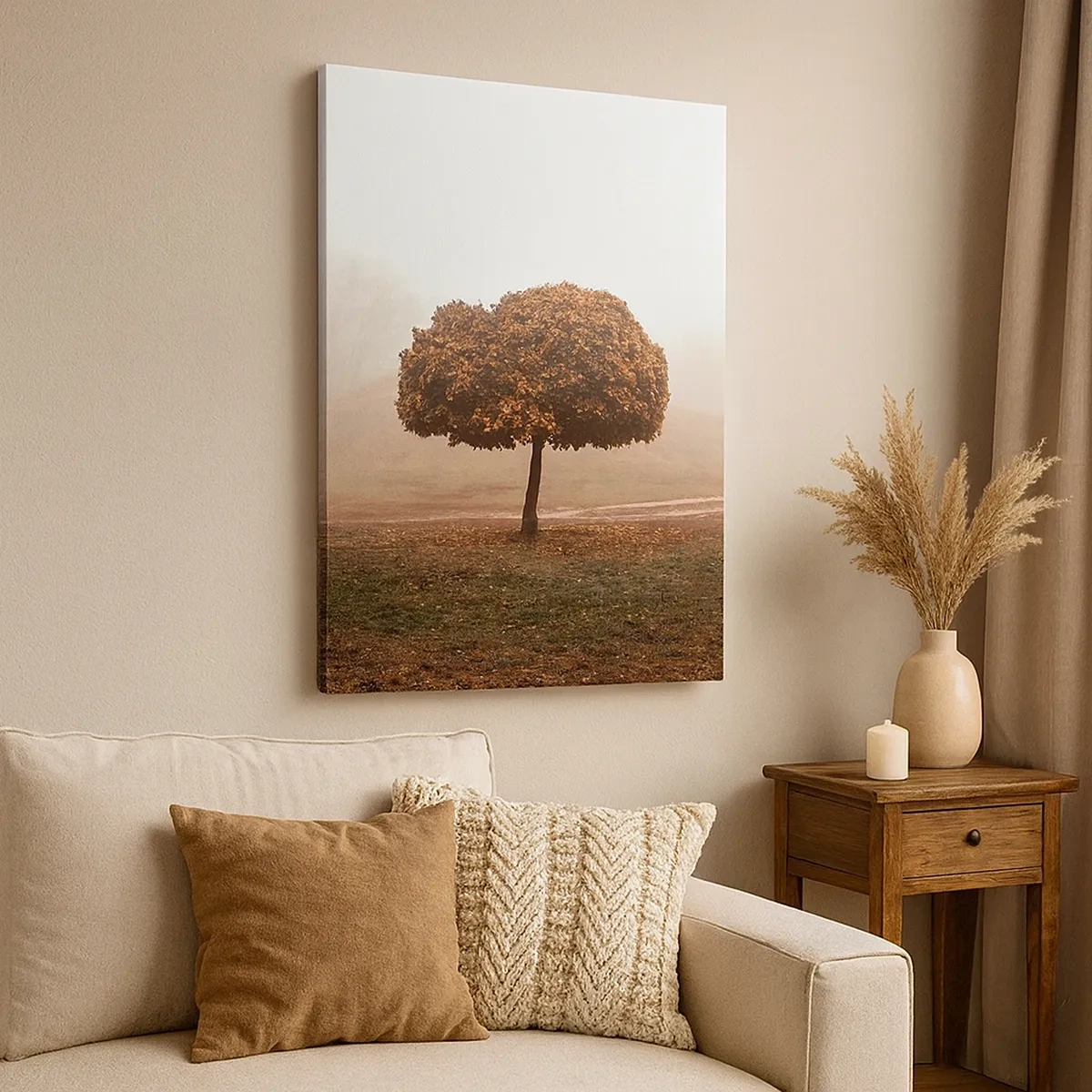 Schilderen op canvas - Na een drukke zomer - 50x70 cm