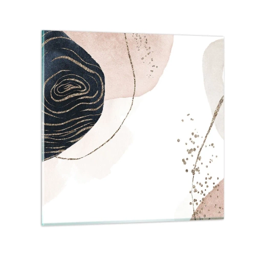 Schilderen op glas - Alles vloeit - 40x40 cm