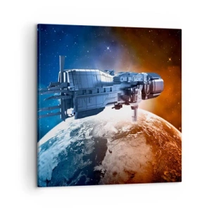 Schilderen op canvas - Een zorgvuldige waarnemer - 60x60 cm