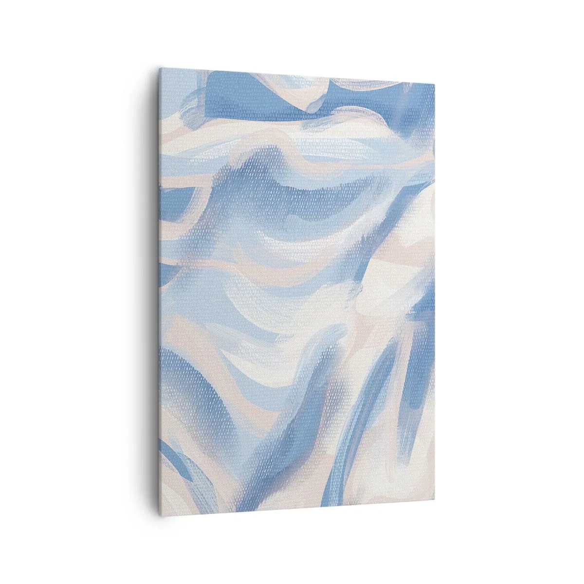 Schilderen op canvas - Blauwe golven - 70x100 cm