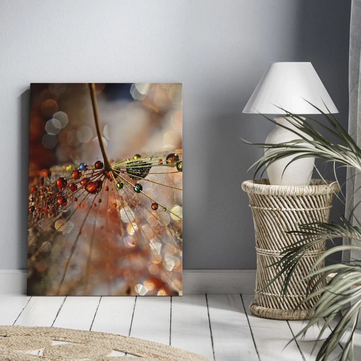 Schilderen op canvas - Geregen op een spinnendraad - 50x70 cm