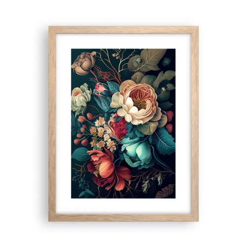 Een poster in een licht eiken lijst - 19e-eeuwse charme - 30x40 cm