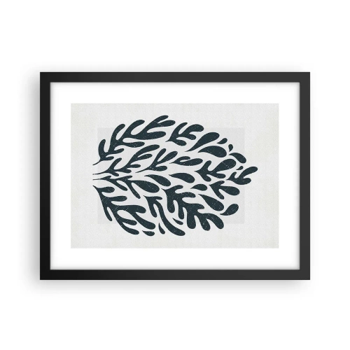 Poster in een zwarte lijst - Vormen van de natuur - 40x30 cm