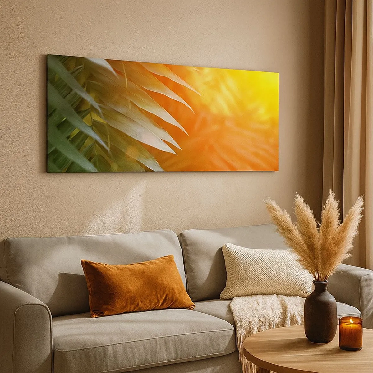 Schilderen op canvas - Ochtend in de jungle - 100x40 cm